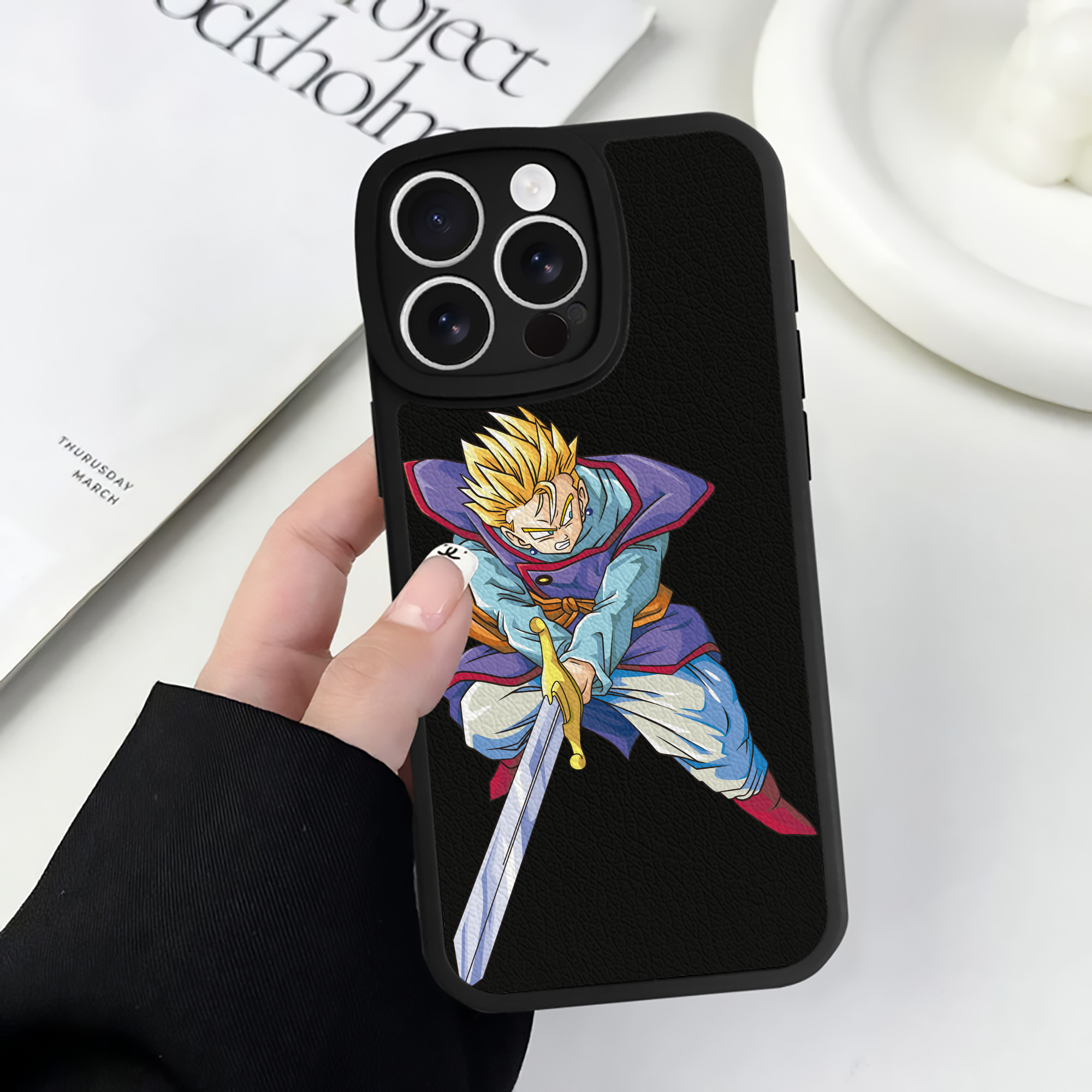 （画像用） ドラゴンボール DRAGON BALL 【iPhone 16シリーズ対応】シリコンスマホケース（レザー調） 材質：シリコン